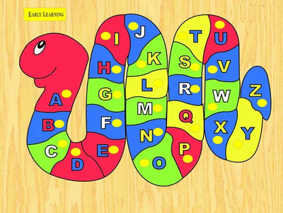 SHALAFI Alphabets and numbers Educational Learning toys Puzzle Alphabet Snake Board(1 Pieces)