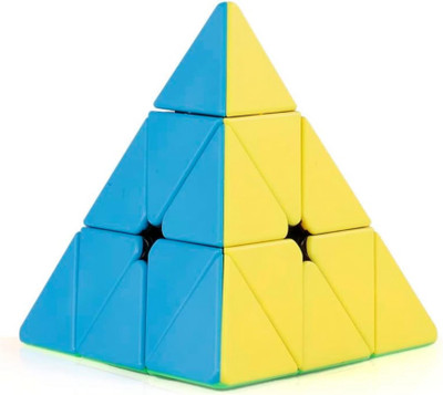 Mubco Triangle Pyramid Cube 3x3 High Speed Smooth Stickerless Magic Cube Toys Gift(1 Pieces)