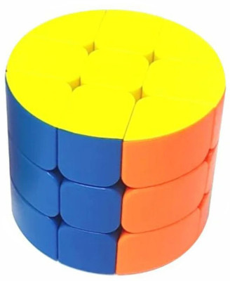 SHIVA Smooth 3x3 Stickerless High-Speed Cylinder Cube Puzzle for Adults and Kids(1 Pieces)