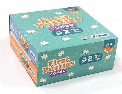 Frank First Puzzle Combo 5 (Dinosaurs & In Water)- 6 puzzles for 3 yrs+(2 Pieces)