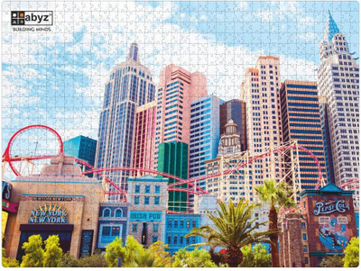 ABYZ Roller coaster at New York, New York Hotel, Las Vegas Puzzle Play and Learn(1000 Pieces)