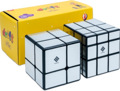 Cubelelo Drift 2x2 Silver Mirror & 3x3 Silver Mirror Gift Box(2 Pieces)