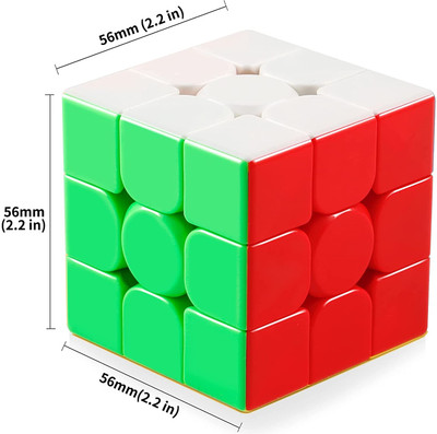 Tirth 3*3 CUBE 3x3 Stickerless Speedcube Highspeed(1 Pieces)