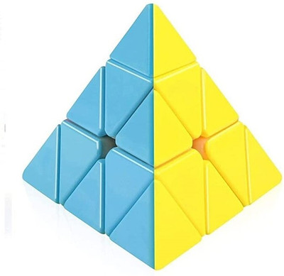 TOYSICK Triangle Cube Magic Cube Super Smooth Sticker less for kids(1 Pieces)