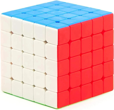 Jeevan jyoti agency 5x5 High Speed Super Smooth Cube Stickerless (PACK OF 1)(1 Pieces)