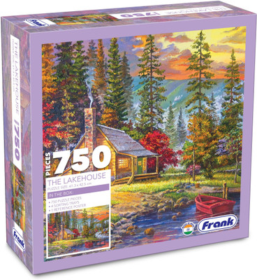 Frank The Lakehouse Jigsaw Puzzle for Adults and Kids 750 Pieces(750 Pieces)