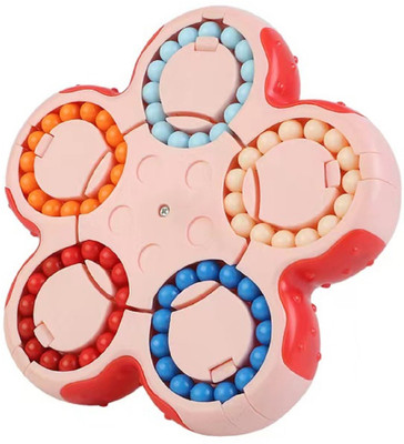 Skstore cube children's educational toys double-sided rotating ball Five way Ten sided(1 Pieces)