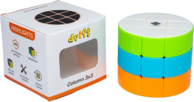 Cubelelo Drift Column 3x3 Stickerless Speed Cube Puzzle(1 Pieces)