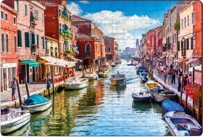 Minileaves Cinque Terre Italy Wooden Jigsaw 252 Puzzles in Wooden Box Premium Wooden Puzzle(252 Pieces)