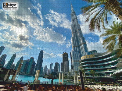 ABYZ Burj Khalifa Wooden Puzzle Play and Learn Educational Wooden Jigsaw Puzzle(1000 Pieces)