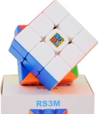 Kiditos Moyu RS3M 2020 Magnetic Speed Cube Adjustable Elasticity Cube 3x3 Sticker-Less(1 Pieces)