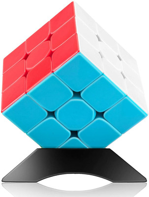 KJEE Speed Cube 3x3x3 High Speed Stickerless Magic 3 by 3 Puzzle Magic Cube(1 Pieces)