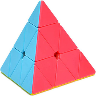 U.R.M. Enterprises Speed Cube Triangle HIGH STAYBILITY STICKER LESS SMOOTH SWING FASTER MOVEMENT(1 Pieces)