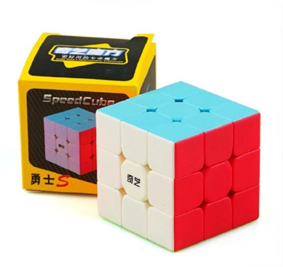 CNA High Speed Cube Sticker less Smooth Turning 3x3x3 Speed Cube for Kids Adults(1 Pieces)