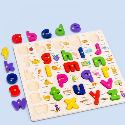 BUY SURETY 26 letters Alphabets Small Letter Learning Puzzle Board with Pictures For Play(1 Pieces)