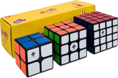 Cubelelo Drift 2x2, 3x3 & 4x4 Black Gift Box(3 Pieces)