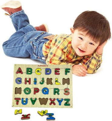 Toystic Best Gift Creative Puzzle Kids English Alphabet Board Educational Learning Toys(27 Pieces)