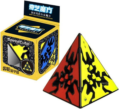 Hawkister QiYi Pyraminx Gear Speed Cube Pyramid Triangle Twisty Magic Puzzle(1 Pieces)