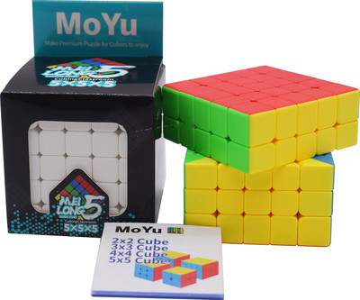 SALPITOYS MoYu MFJS Meilong Cubing Classroom 5X5 Cube Stickerless(1 Pieces)