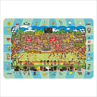 ABYZ 2-in-1 99 Pcs KABADDI Wooden Jigsaw Puzzle(99 Pieces)