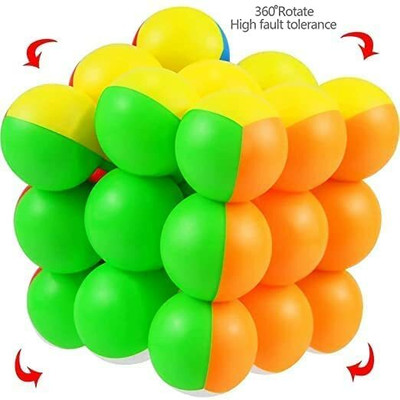 vworld 3x3 ball cube toy cube toy (pack of 1)(3 Pieces)
