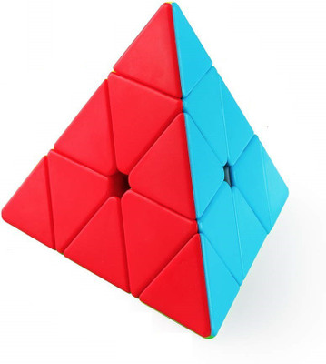 HASTiKA 3x3 Pyraminx High Speed Stickerless 3 By 3 Pyramid Triangle Puzzle Cube(1 Pieces)