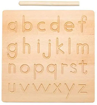 Plus Shine Small Alphabet Writing Practice Puzzle Tracing Wooden Boards Learning Toys(1 Pieces)