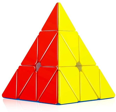 ASANTIQUE Super Smooth Sticker less Pyramid Speed Triangle Cube Magic Cube(1 Pieces)