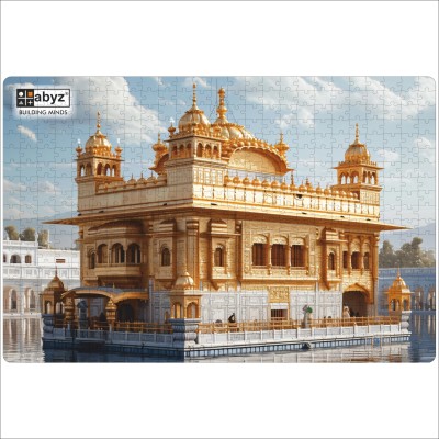 ABYZ Golden Temple Animated Wooden Jigsaw Puzzle 500 Pieces(500 Pieces)