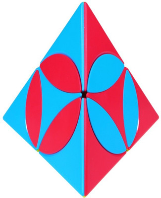 Cuberkart QiYi Coin Pyraminx Shape Mod Puzzle with Turnable Coin Design Cube(1 Pieces)
