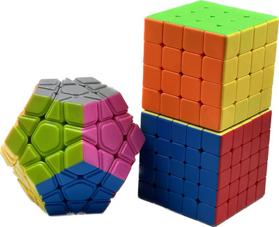 D ETERNAL Speed Cube Combo Set 4x4 5x5 and Megaminx Cubic Combo Bundle Puzzle Toy(3 Pieces)