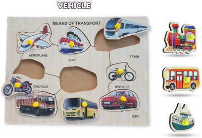 ARVANA Identification Transport Characters Puzzle Public Transport Names Learning Toys(1 Pieces)