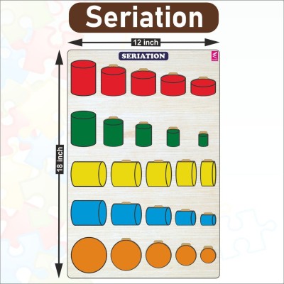 WISSEN Wooden Seriations Learning Puzzle Board Game for Kids(20 Pieces)