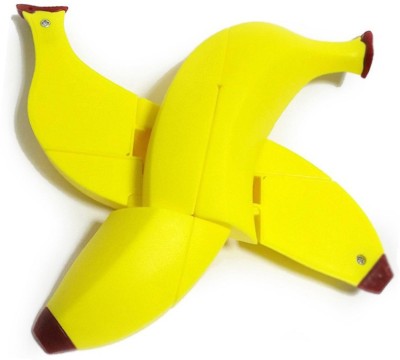 Kiditos Fruit Shaped Banana Magic Cube Speed Puzzle Twisty Educational Toy for Kids(1 Pieces)