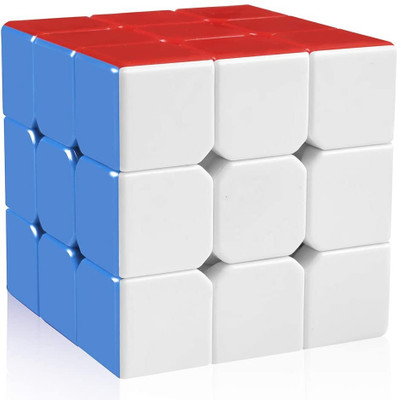 KJEE Cubes 3x3 High Speed Sticker Less Magic Puzzle Cube Game Toy(1 Pieces)