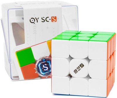 Cuberkart QiYi Smart 3x3x3 Speed Cube Magnetic Stickerless Intelligent Tracking with App(1 Pieces)