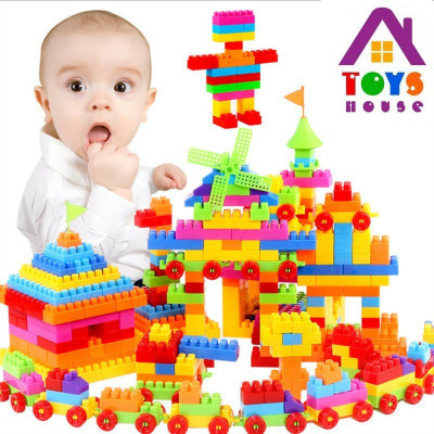 GREEN WAY Kid'S Creative Learning Educational Assembling Building Blocks Toy Puzzle Set(100 Pieces)