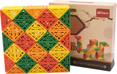 Kiditos QiYi Geometric Magic Snake Cube Twisty Puzzle Toys (36 Blocks), Age 6 Years & Up(1 Pieces)