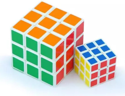 Infojerk Lifestyle (2 In 1) Magic Cube | Magic (2 In 1) Cubes | Stickerless Cube (3x3x3)(2 Pieces)