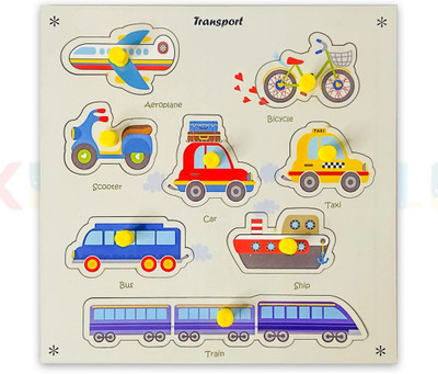 HIGHSEAS Colorful Transport Shape Kids Puzzle Educational Learning Kindergarten Toy(1 Pieces)