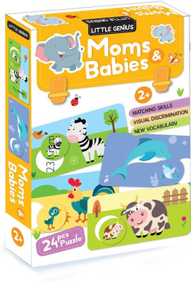 HELLO FRIEND Mom and Babies puzzle box(24 Pieces)