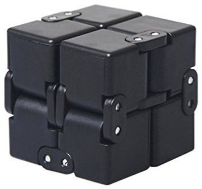 Shivsoft Infinity Fidget Cube for Stress Relief (Full Black)(1 Pieces)