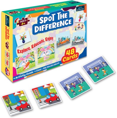 BOOKFORD Spot The Diffrence Jigsaw Puzzle Game For Fun And Learning(48 Pieces)