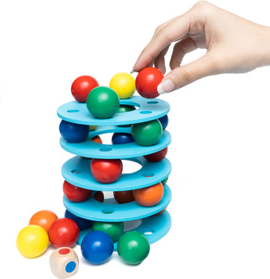 Cubelelo Rainbow Ball Tower Game for Kids(1 Pieces)