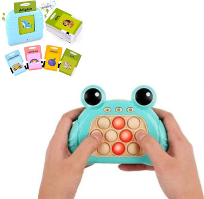 Premio Coppex Pop Fidget Game 4-Mode Pattern Popping Toy with 30 Levels + [Free Flash Card](1 Pieces)