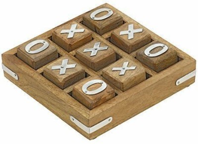 ITOS365 Wooden Tic Tac Toe Party & Fun Games Board Game