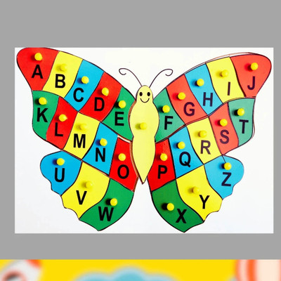 Toyjos Butterfly Alphabet Puzzle – Learn Letters in Style(25 Pieces)