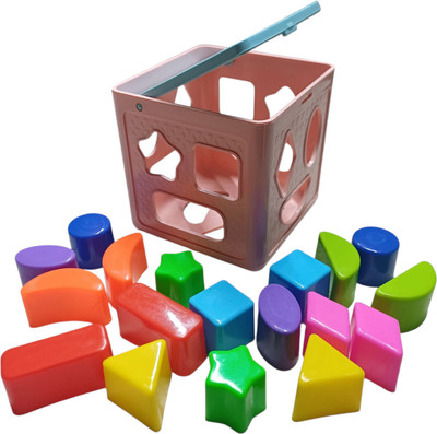 Dorytoys New_Baby Activity Cube with Shape Blocks(1 Pieces)