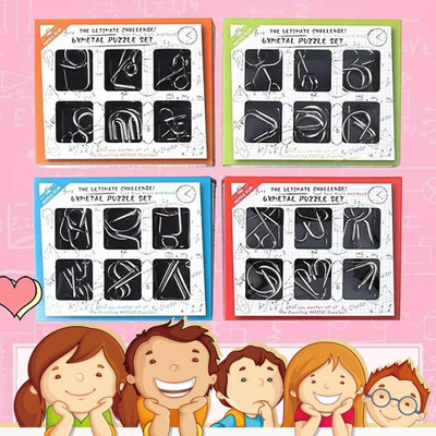 Viradiya's Brain Teasers Metal Wire Puzzle, Iq Puzzle Brain Teaser (Pack of 1) Random(1 Pieces)