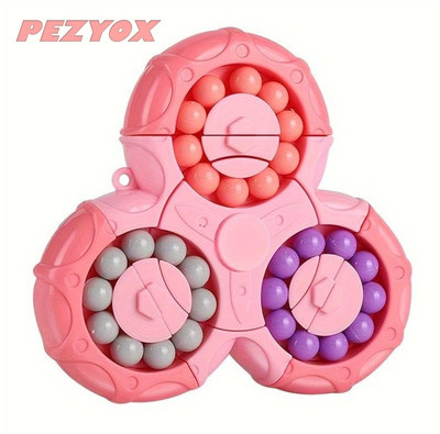 PEZYOX Magic Bean Rotating Cube,Creative Rotating Finger Fidget Puzzle Toy(1 Pieces)